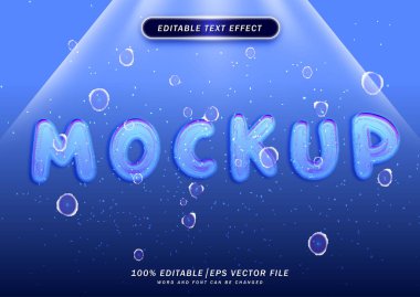 Su etkisi metin tarzı. düzenlenebilir metin