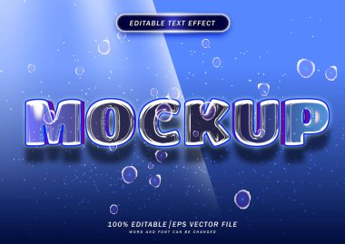 Su etkisi metin tarzı. düzenlenebilir metin