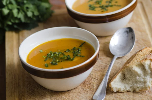 Sopa de cenoura — Fotografia de Stock