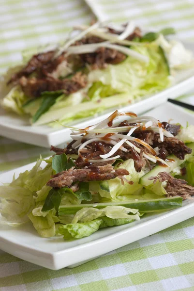 Crispy duck salad — Stock Photo, Image