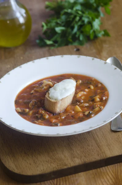 Minestron Suppe – stockfoto