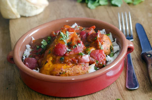 Galinha de tomate — Fotografia de Stock