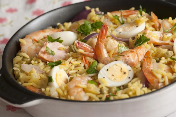 Seafood Kedgeree — Stock Photo, Image