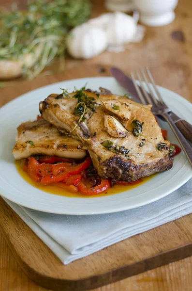 Chuletas de cerdo — Foto de Stock