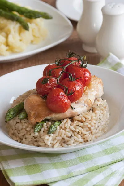 Chicken with rice — Stock Photo, Image
