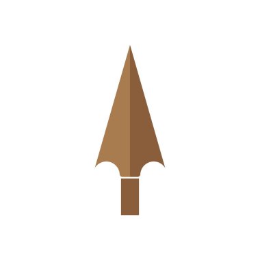 Spear logo vektör şablonu çizimi
