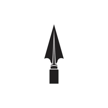 Spear logo vektör şablonu çizimi