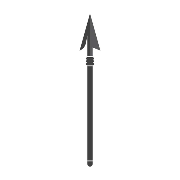 Spear Logo Vector Icon Template Illustration — Stock Vector