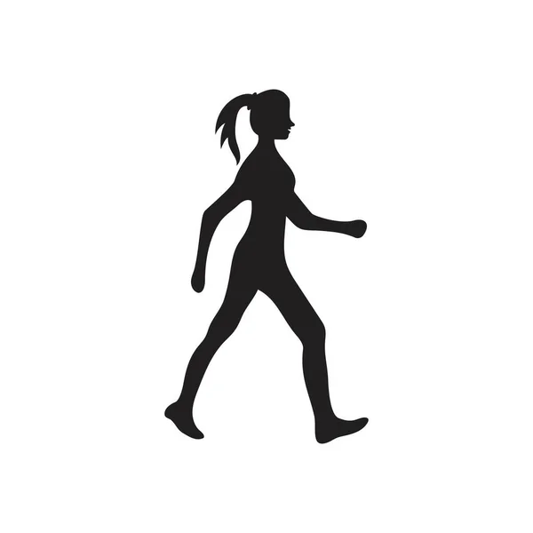 Прогулянка Логотипом Векторний Дизайн Шаблону Ілюстрації — стоковий вектор