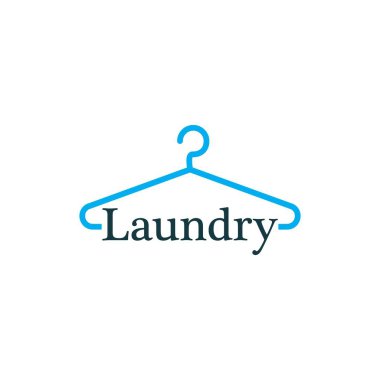 Çamaşır logo vektör şablonu