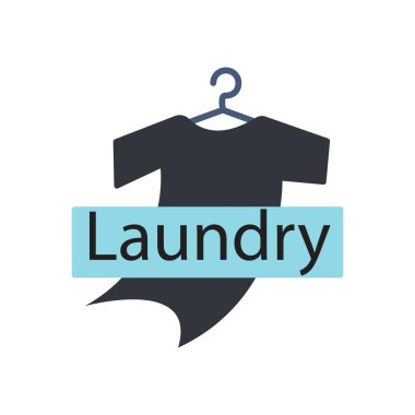 Çamaşır logo vektör şablonu