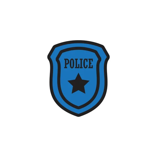 Design Vektorové Ikony Policejního Loga — Stockový vektor