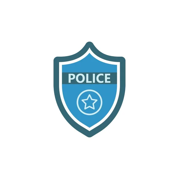 Logo Police Icône Vectorielle Illustration Design — Image vectorielle