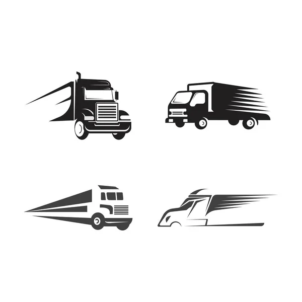 Truck Logo Vector Icon Illustration Design — Stock Vector
