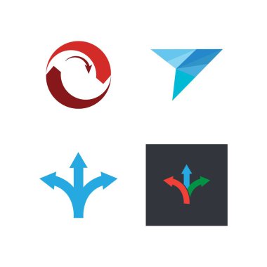 Ok illüstrasyon logo vektör şablonu