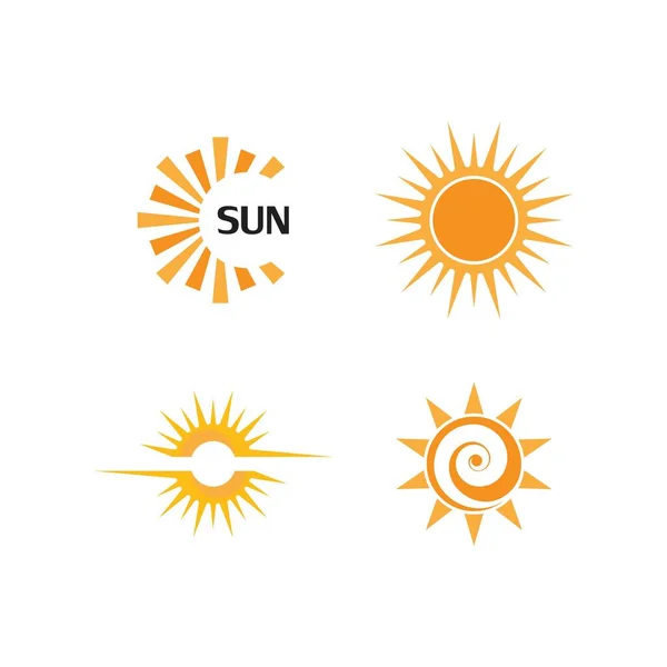 Векторный Шаблон Логотипа Солнца — стоковый вектор