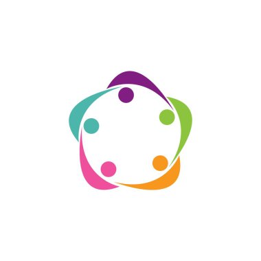 Evlat Edinme ve Toplum Bakımı Logo şablonu vektörü