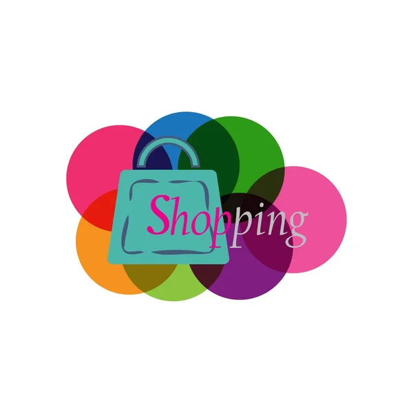 Sac Shopping Marché Entreprise Logo Vectoriel Illustration — Image vectorielle