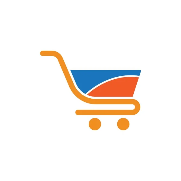 Logo Sklepu Supermarket Torba Wektor Ikona Ilustracja — Wektor stockowy