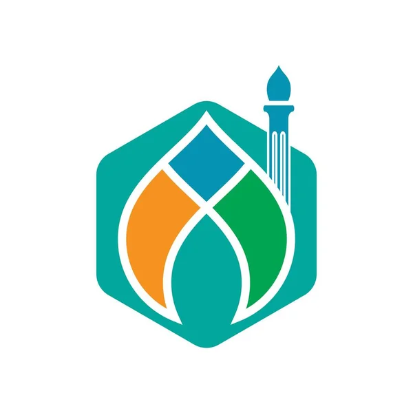 Islamitisch Logo Vectorsjabloon Voor Moskeeën — Stockvector