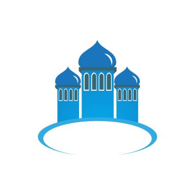 Ramazan Kareem camii logo vektör illüstrasyonu