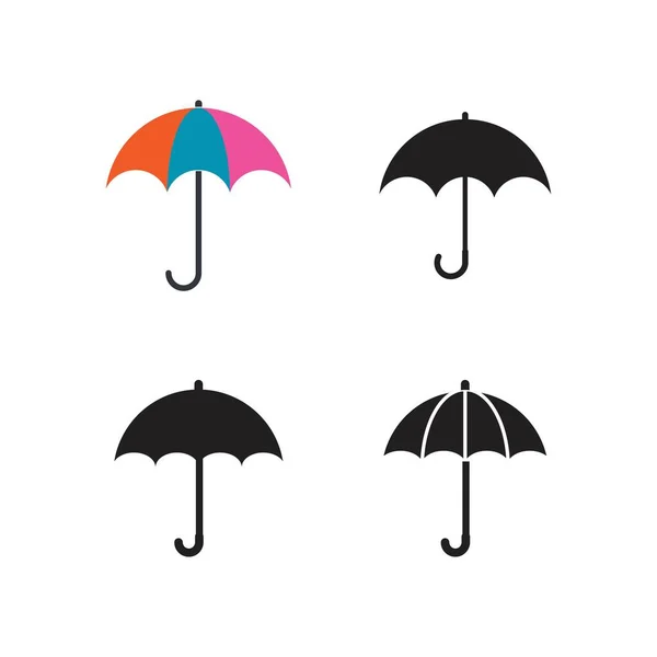 傘ロゴベクトルアイコンデザイン — ストックベクタ