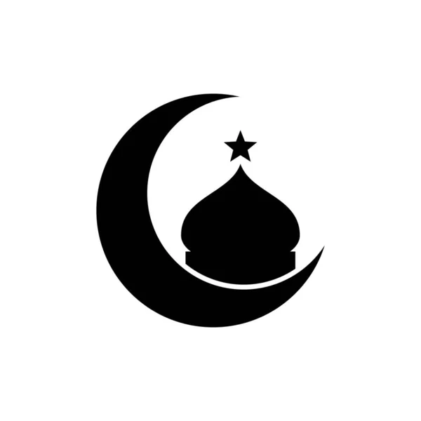 Illustration Vectorielle Logo Mosquée Ramadan Kareem — Image vectorielle
