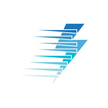 Şimşek Logosu Şablon vektör illüstrasyon tasarımı