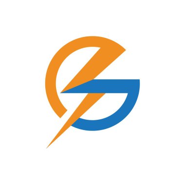 Şimşek Logosu Şablon vektör illüstrasyon tasarımı