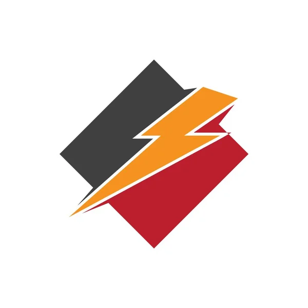 Lightning Logo Шаблон Векторний Дизайн Ілюстрації — стоковий вектор
