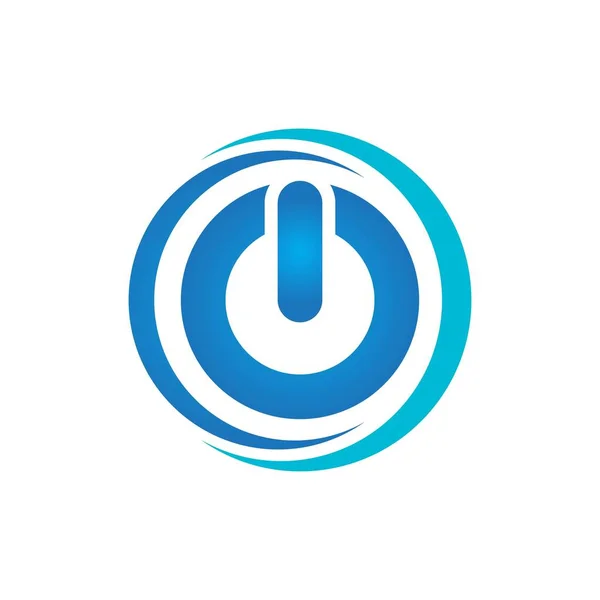 Logo Lampo Modello Icona Vettoriale Illustrazione Design — Vettoriale Stock