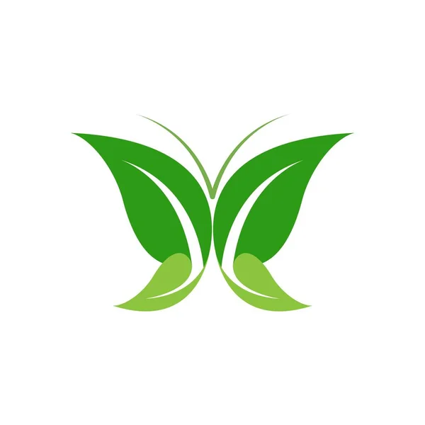 Hoja Verde Logo Ecología Naturaleza Elemento Vector Icono — Vector de stock