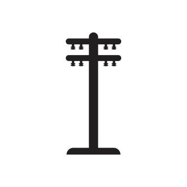 güç direği logo vektör çizimi