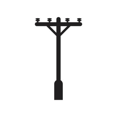 güç direği logo vektör çizimi