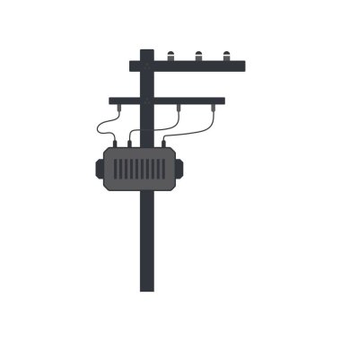 güç direği logo vektör çizimi