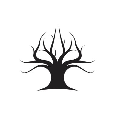 Ağaç ekolojisi logo vektör illüstrasyon tasarımı