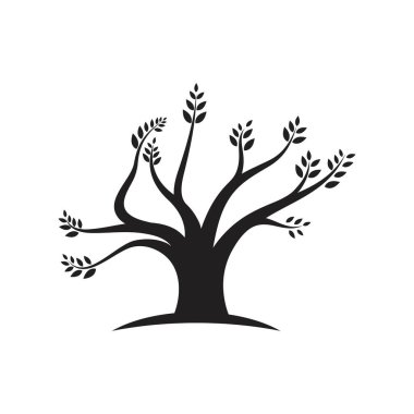Ağaç ekolojisi logo vektör illüstrasyon tasarımı