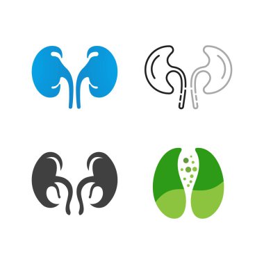 Böbrek sağlıklı logo vektör resimleme tasarımı