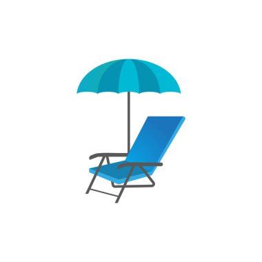şemsiye tablosu logo vektör resim tasarımı
