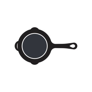 Pan pişirme logo vektör illüstrasyon tasarımı