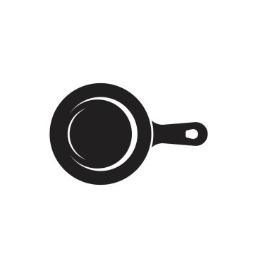 Pan pişirme logo vektör illüstrasyon tasarımı