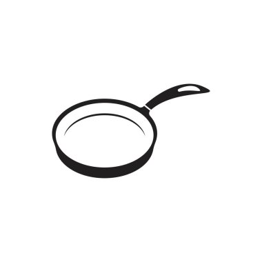 Pan pişirme logo vektör illüstrasyon tasarımı