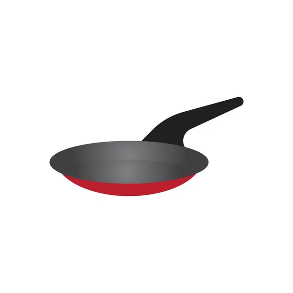 Pan Cooking Logo Vector Icon Illustration Design — стоковый вектор