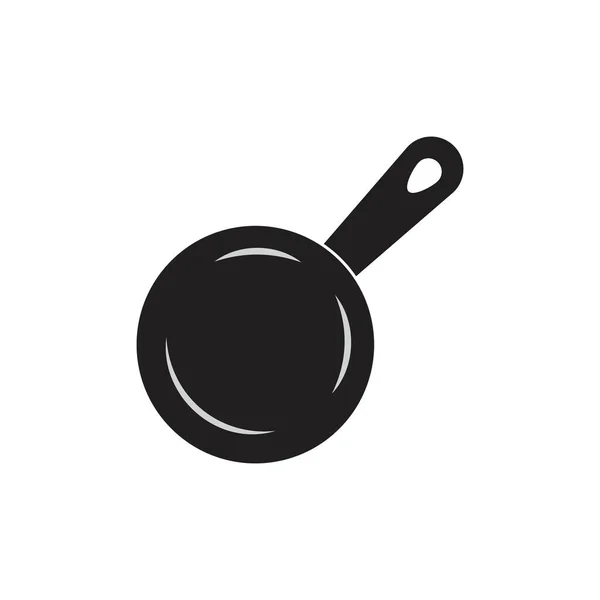 Pan Cooking Logo Vector Icon Illustration Design — стоковый вектор