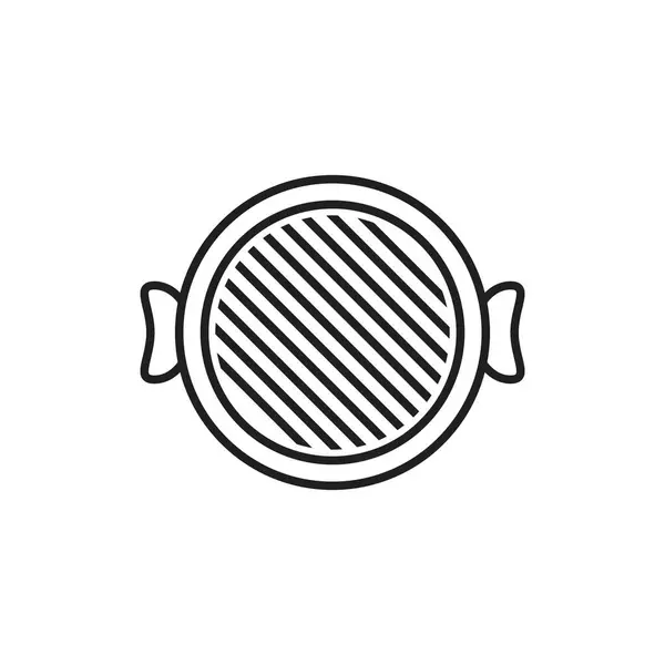 Pan Cooking Logo Vector Icon Illustration Design — стоковый вектор