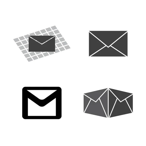 Mail Logo Vector Template Icon Illustration Design — Wektor stockowy