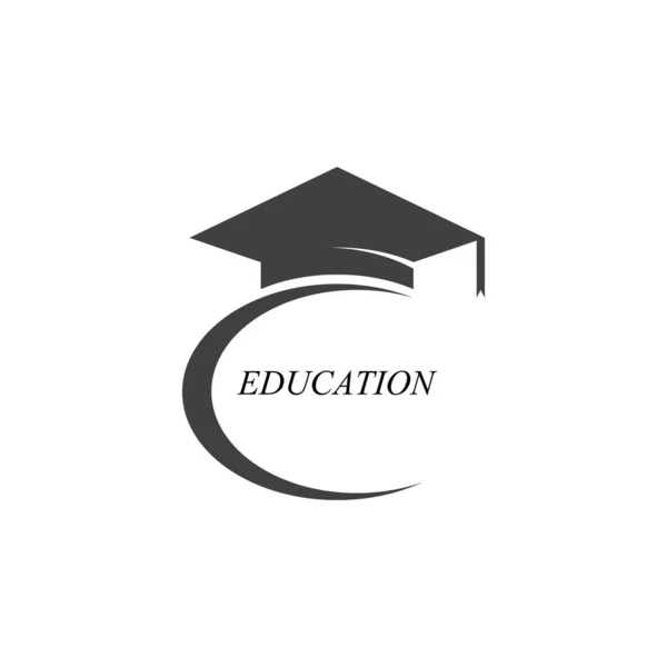 Toga Cap Eğitim Logosu Vektör Illüstrasyonuname — Stok Vektör