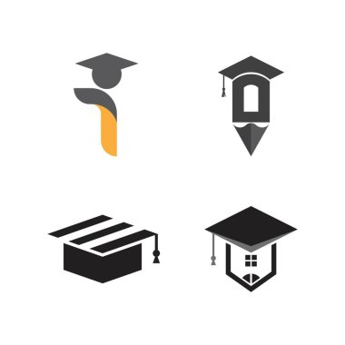 toga kapağı logo şablonu vektör çizimi