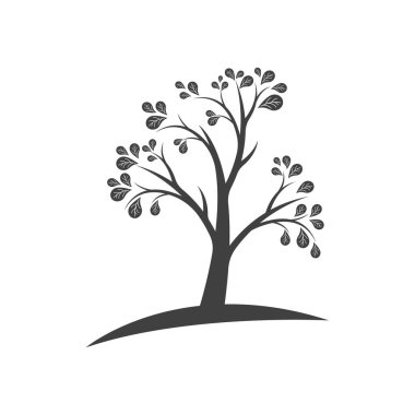 Ağaç ekolojisi logo vektör illüstrasyon tasarımı