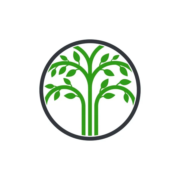 Baum Ökologie Logo Vektor Symbol Illustration Design — Stockvektor